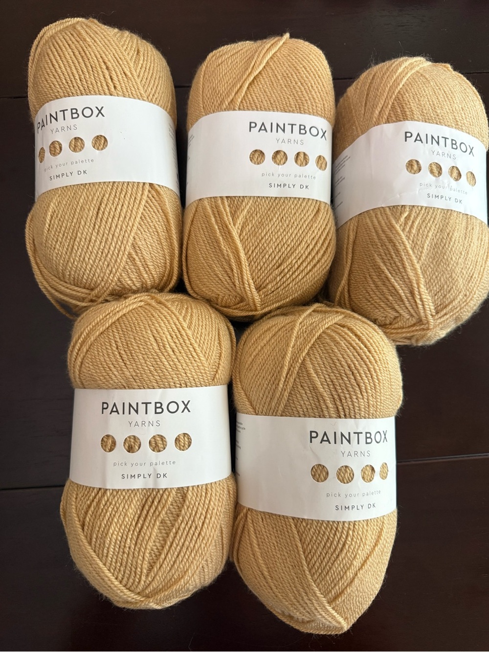 Paintbox Yarns Simply DK - Warm Light Caramel Yarn 5 Skeins - Picture 2 of 7